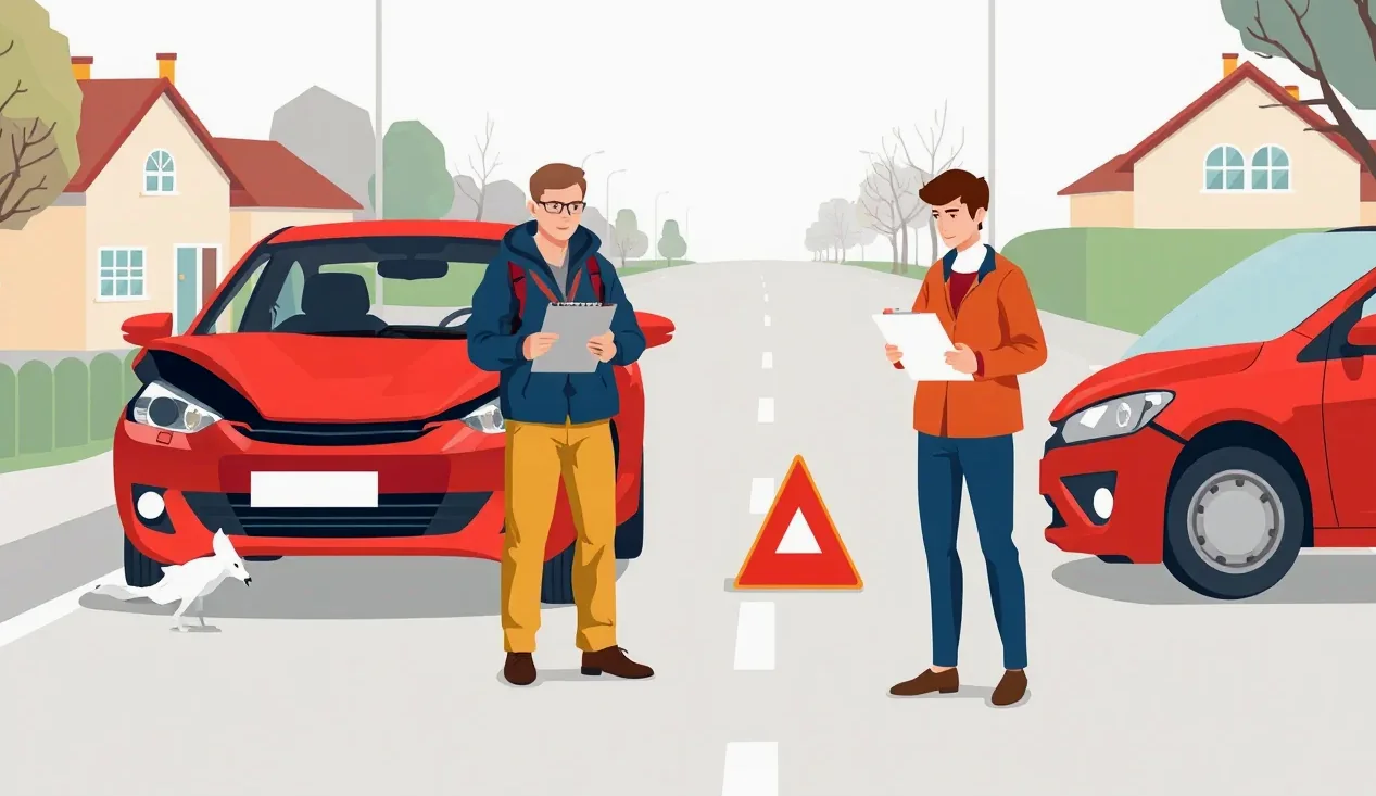 Zabezpečovací systém na volante osobného auta pred domom