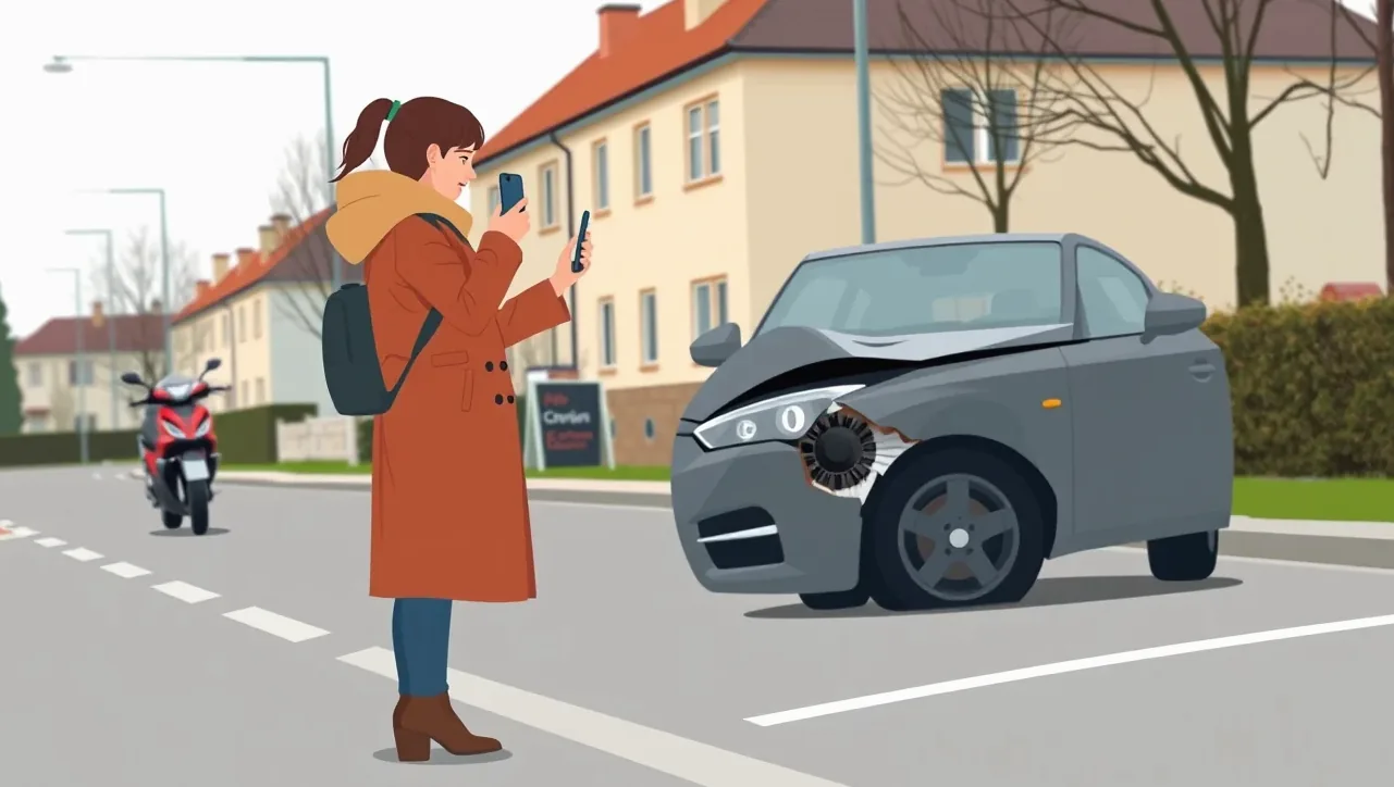 Mechanik v autoservise kontroluje skryté deformácie karosérie na zdviháku