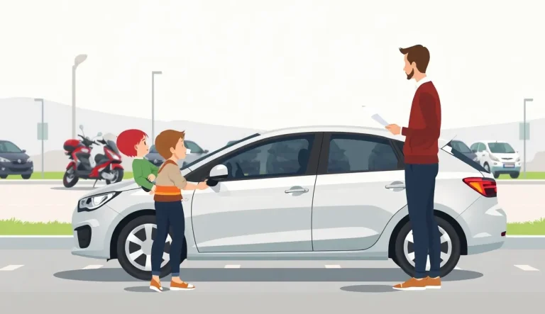 Nabíjanie moderného elektromobilu na nabíjacej stanici pri ceste