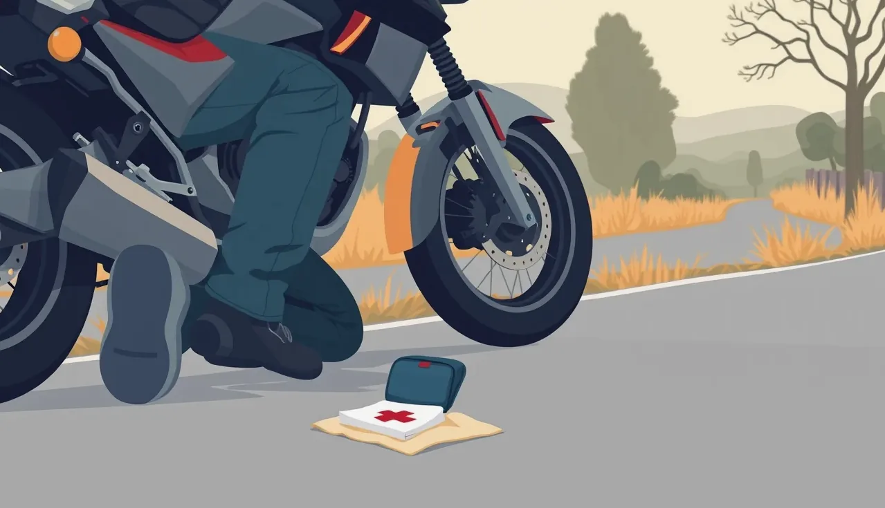Motorkár pripravený na jazdu s riadne nasadenou prilbou a úložným priestorom