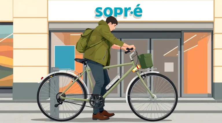 Drevená laťková pivnica s visiacim zámkom a v nej odstavený bicykel