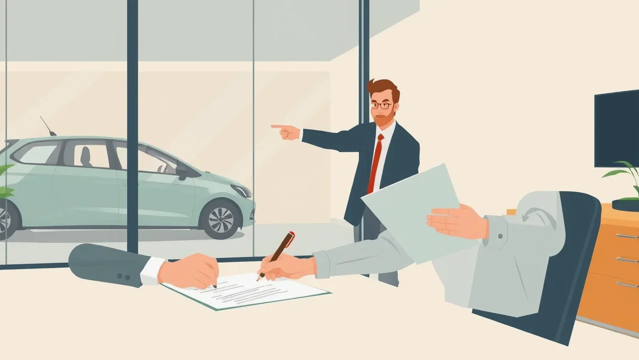 Detail pera a podpisu poistnej zmluvy na auto v kancelárii