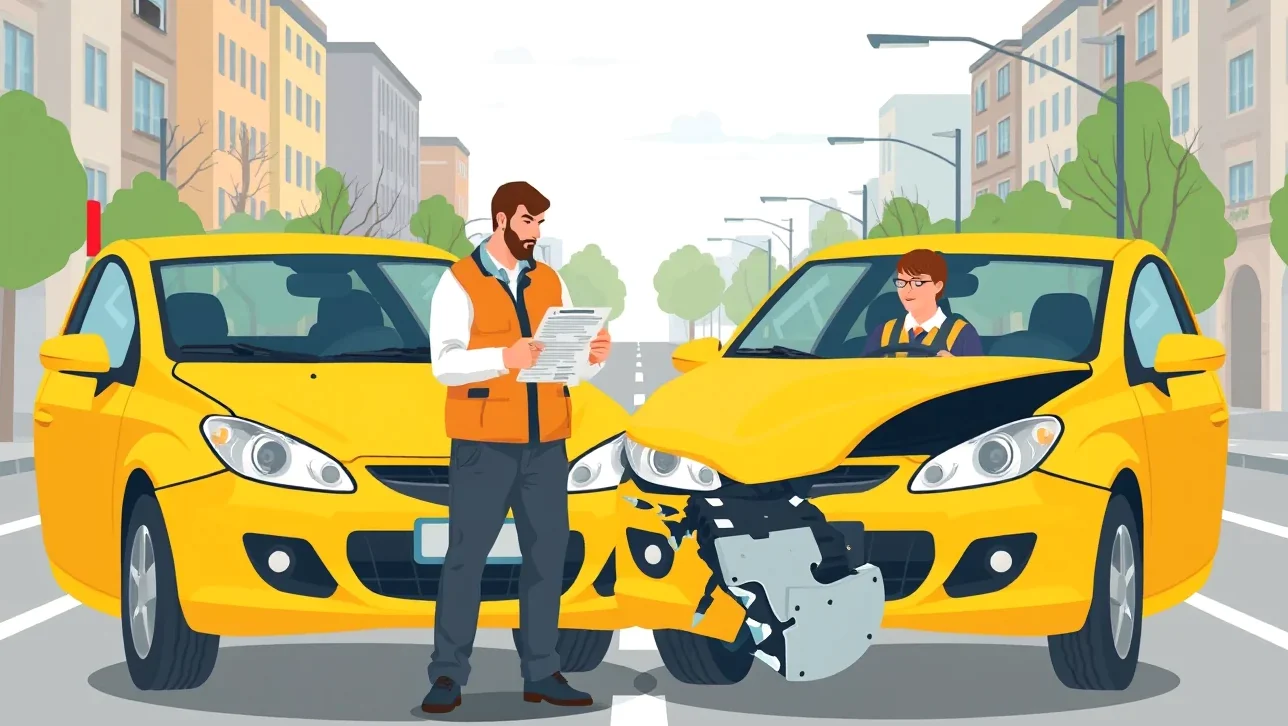 Kontrola poškodenia karosérie prenajatého vozidla na parkovisku autopožičovne