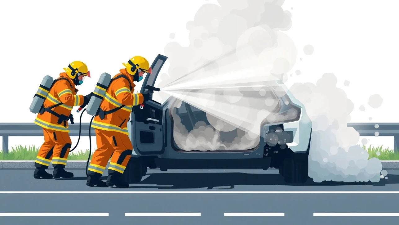 Servisný technik pripája diagnostiku k trakčnej batérii elektromobilu v autorizovanom servise