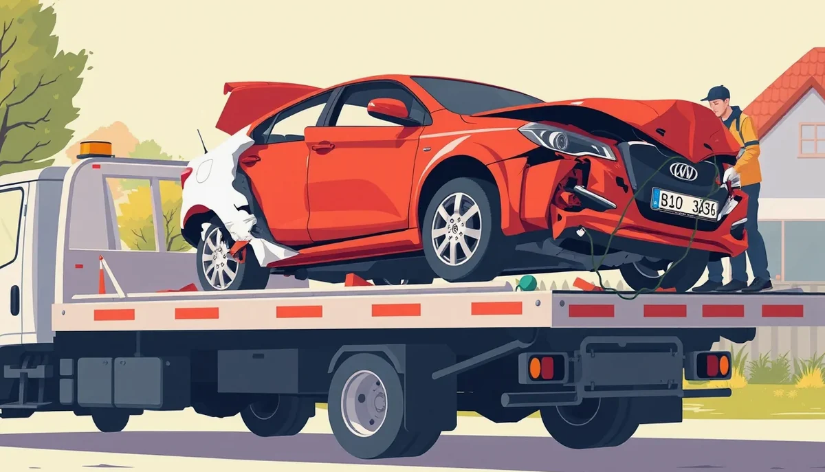 Mechanik v autoservise montuje nový originálny blatník na firemné auto