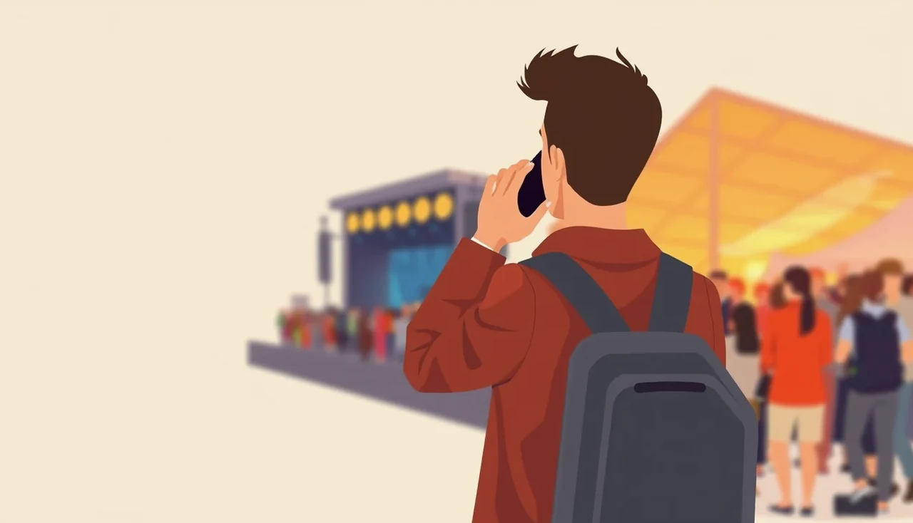 Mladý muž telefonujúci asistenčnej službe s dokladmi v ruke