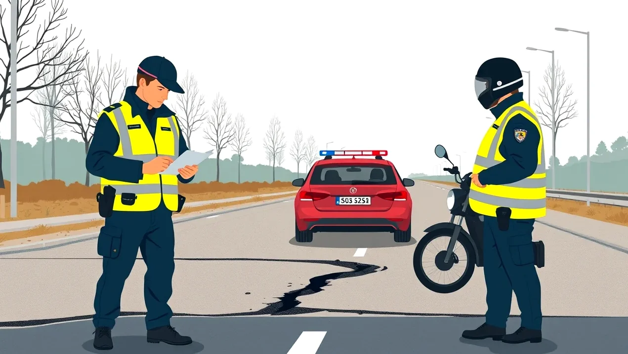 Roztrhnutá nízkoprofilová pneumatika a deformovaný hliníkový disk kolesa po náraze
