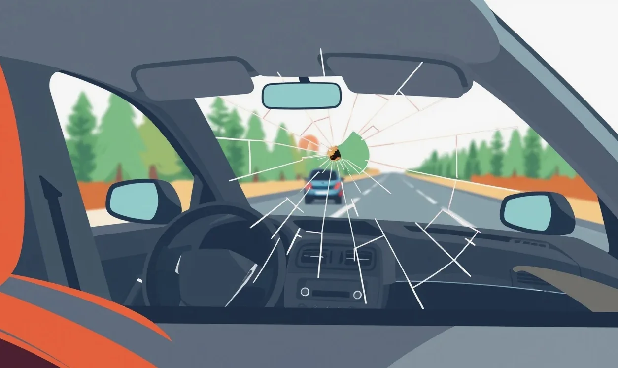 Auto po zrážke s lesnou zverou odstavené na krajnici cesty